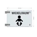 Fahnenschilder Wickelraum 14