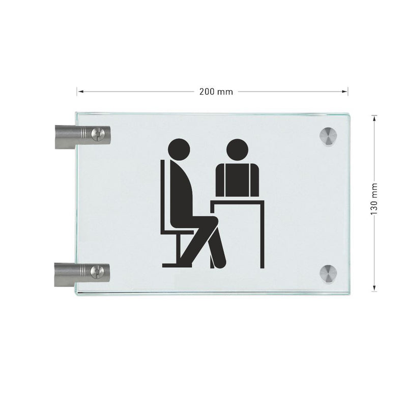 Fahnenschilder Sprechzimmer 14