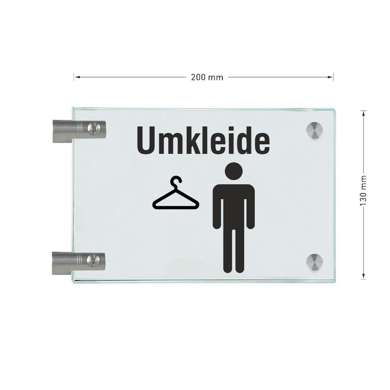Fahnenschilder Umkleide Herren 5