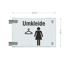 Fahnenschilder Umkleide Damen 15