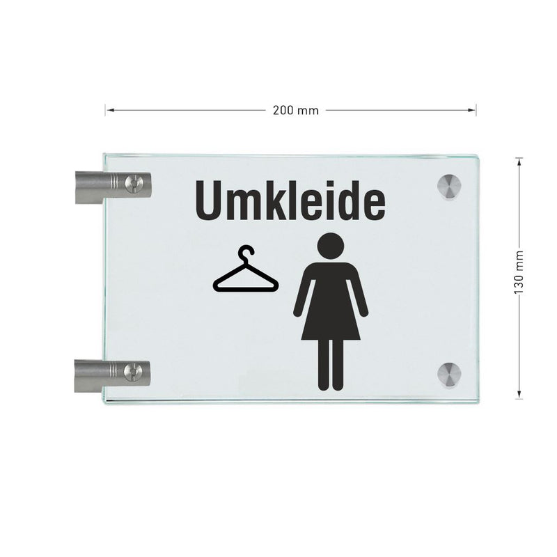 Fahnenschilder Umkleide Damen 15