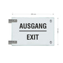 Fahnenschild Ausgang nur Text 5