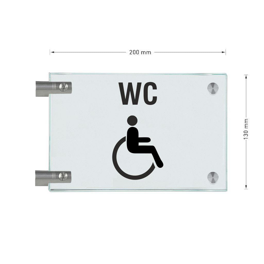Fahnenschilder Behintertengerechtes WC 15