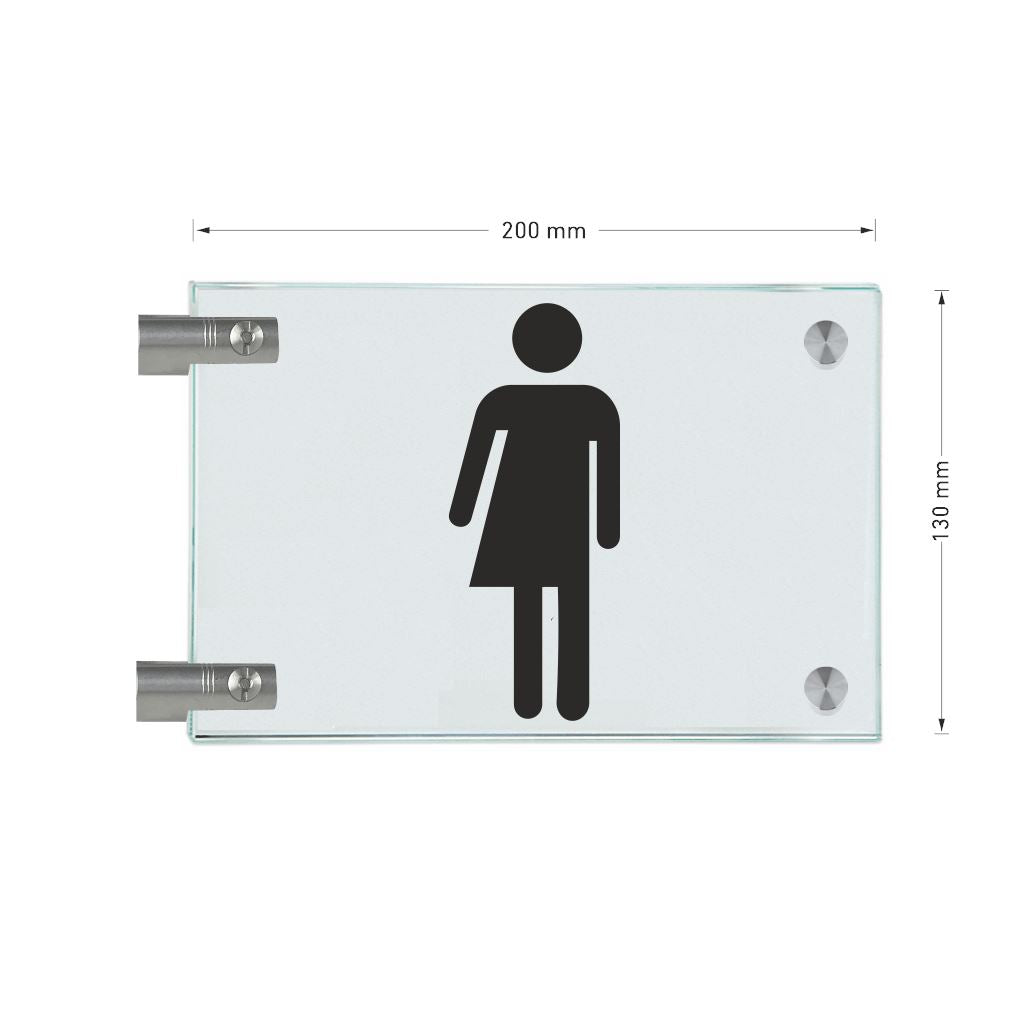 Fahnenschilder Gender WC 17