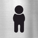 Piktogramme WC Junge Edelstahl Piktogramme WC Junge online-tuerschilder.com 70x70mm 