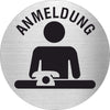 Piktogramm Anmeldung Pikto & Text Edelstahl