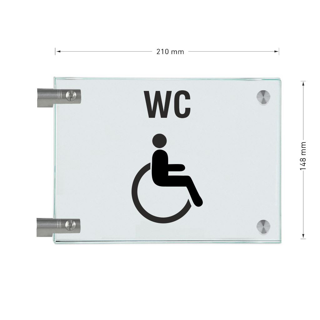 Fahnenschilder Behintertengerechtes WC 16
