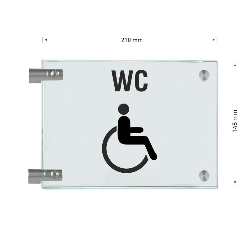 Fahnenschilder Behintertengerechtes WC 16