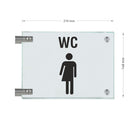 Fahnenschilder Gender WC Piktogramm und Text ,  5