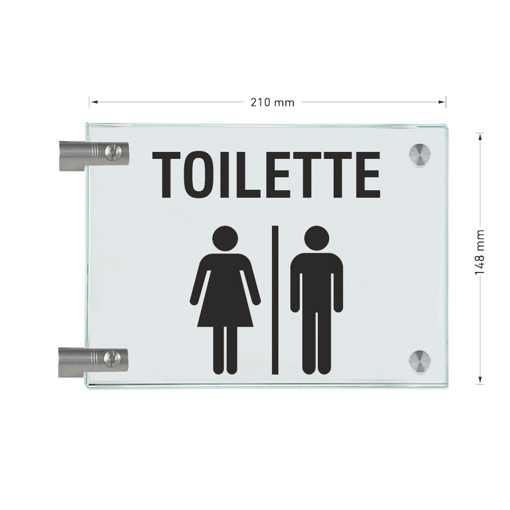 Fahnenschilder Toiletten 6