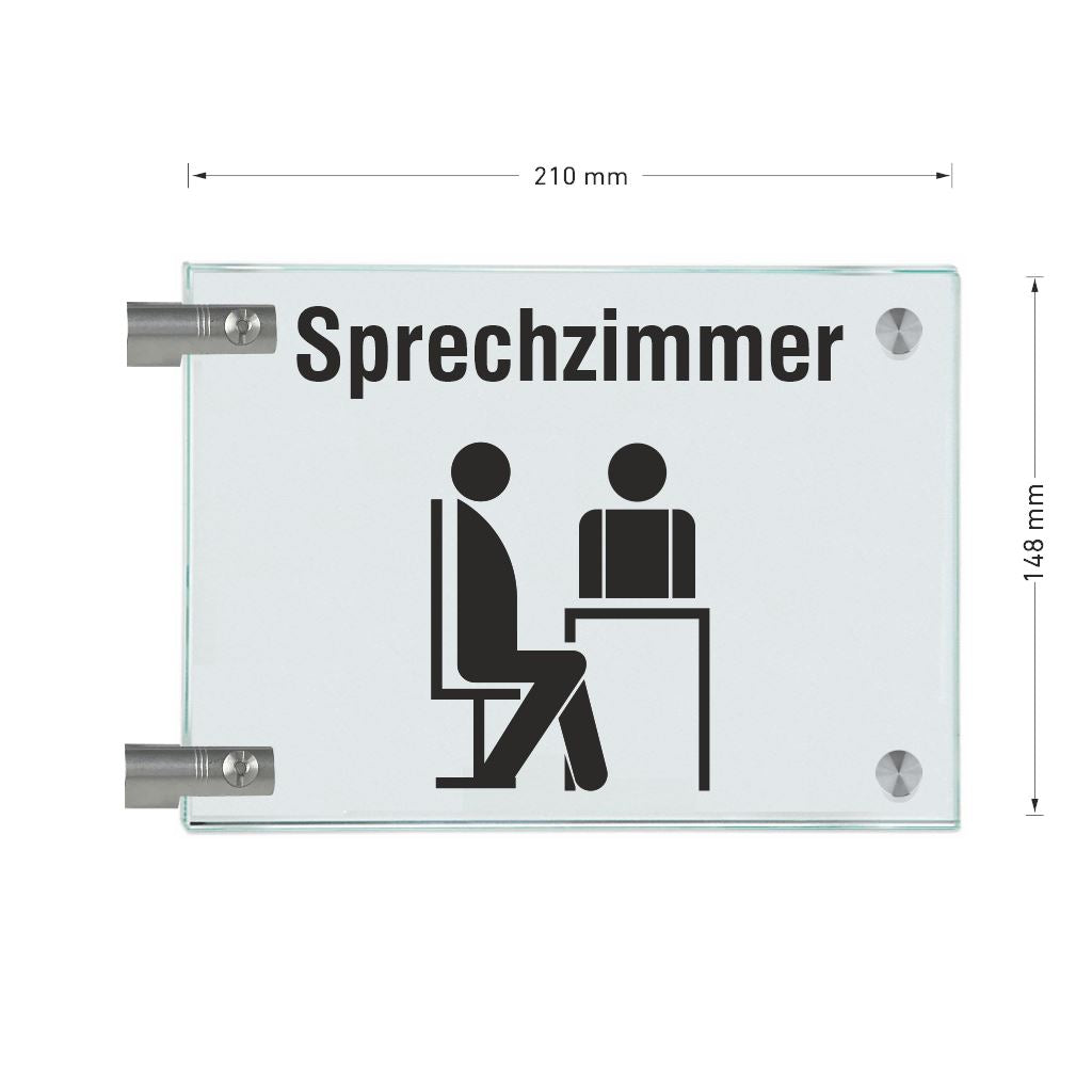 Fahnenschilder Sprechzimmer 4
