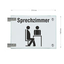 Fahnenschilder Sprechzimmer 4