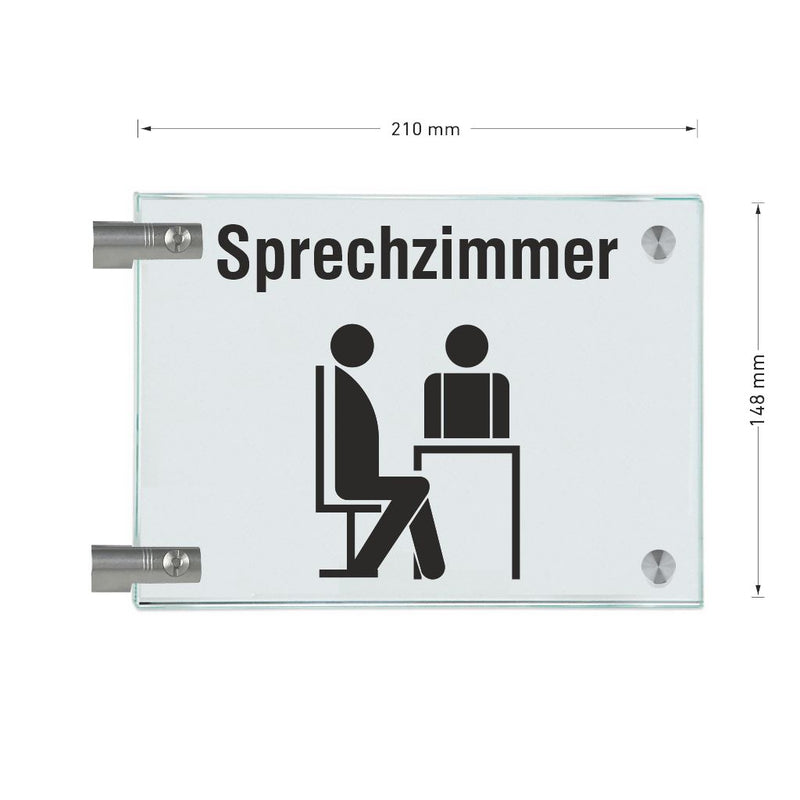 Fahnenschilder Sprechzimmer 4