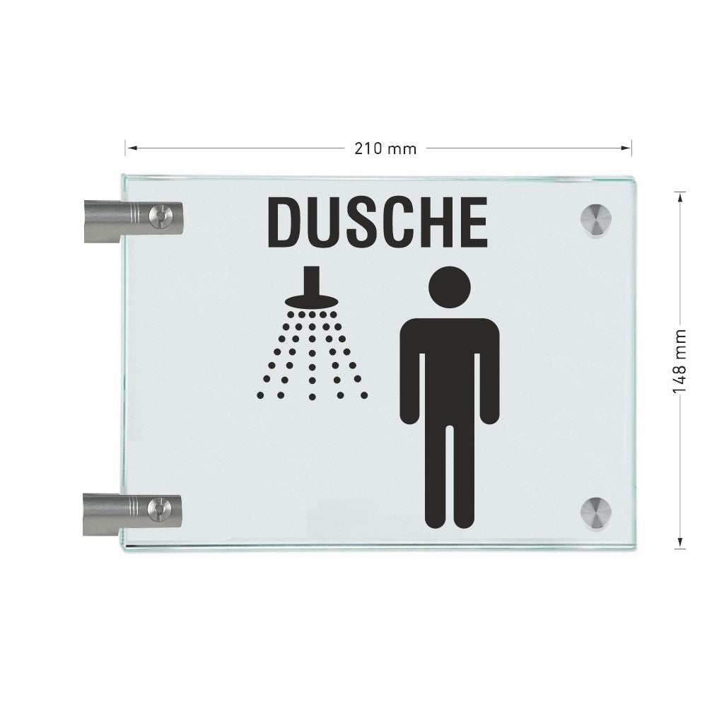 Fahnenschilder Dusche Herren  16
