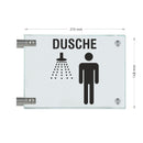 Fahnenschilder Dusche Herren  16