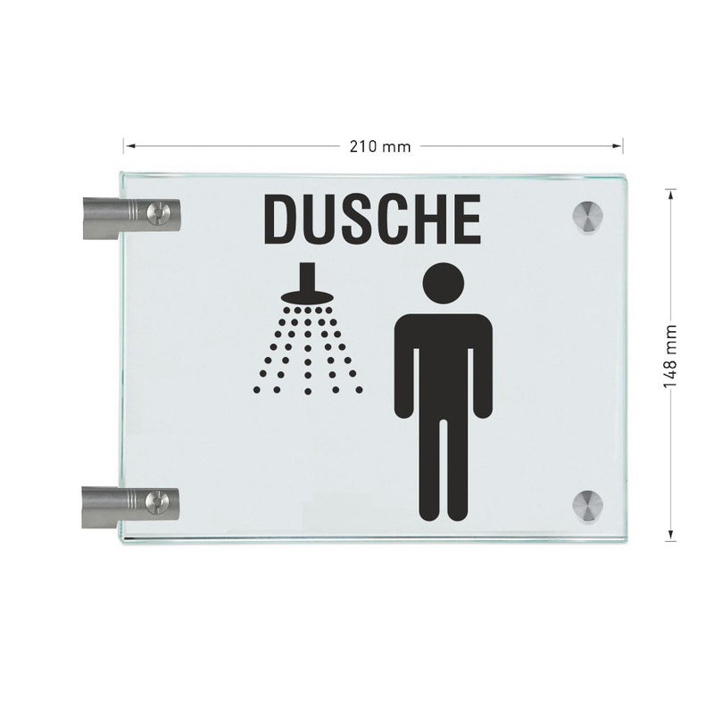Fahnenschilder Dusche Herren  16