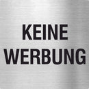 Piktogramm Keine Werbung aus Edelstahl Piktogramme Keine Werbung online-tuerschilder.com 70x70mm 