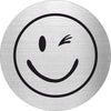 Piktogramm Smily zwinker aus Edelstahl