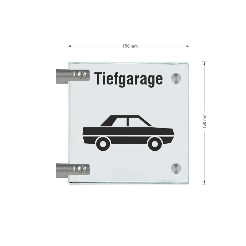 Fahnenschilder Tiefgarage 16