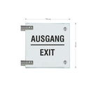 Fahnenschild Ausgang nur Text 6
