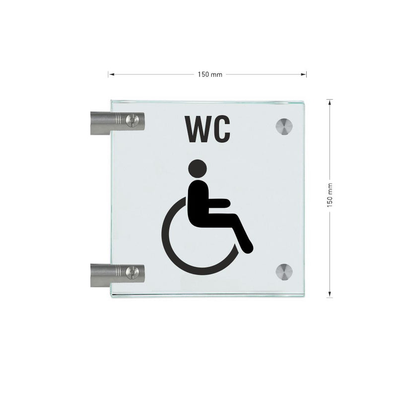 Fahnenschilder Behintertengerechtes WC 17