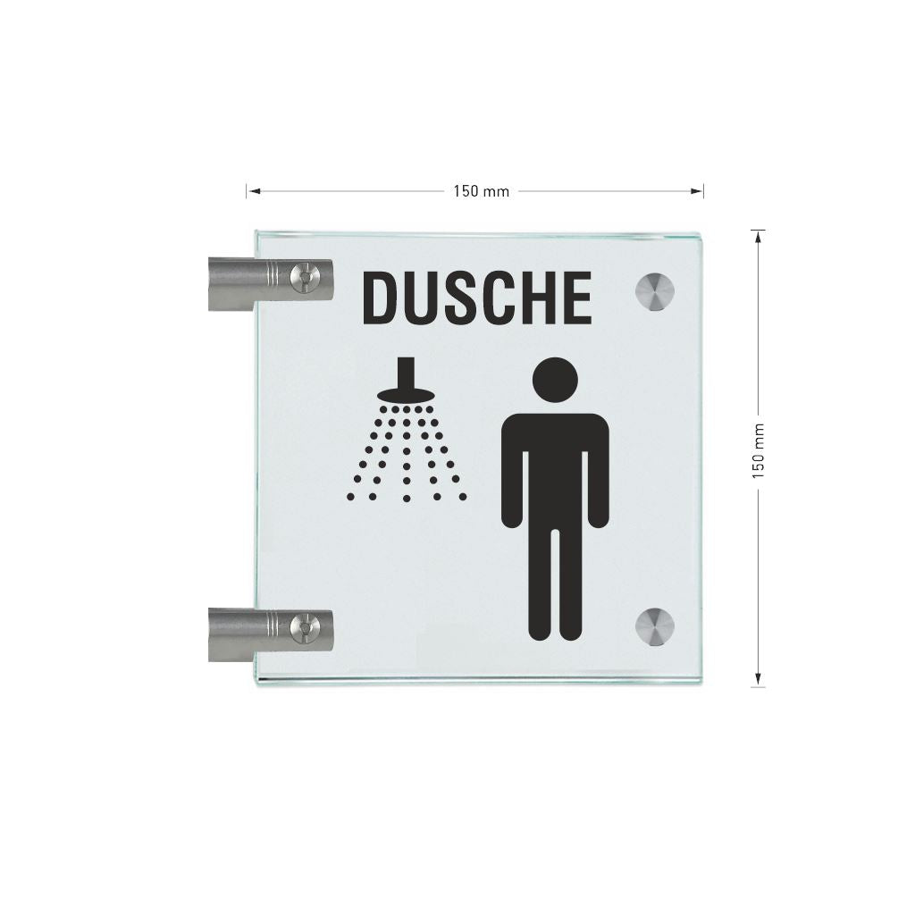 Fahnenschilder Dusche Herren  17