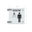 Fahnenschilder Dusche Herren  17