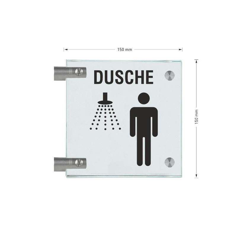 Fahnenschilder Dusche Herren  17