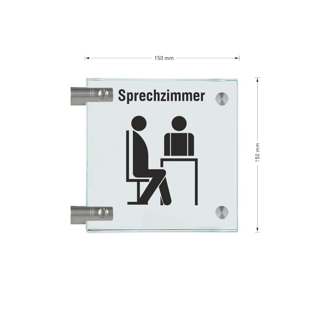 Fahnenschilder Sprechzimmer 6