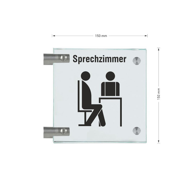 Fahnenschilder Sprechzimmer 6