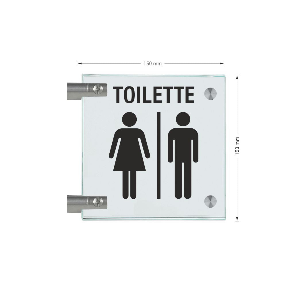 Fahnenschilder Toiletten 7
