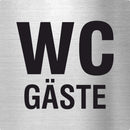 Piktogramm WC Gäste Edelstahl Piktogramme WC Gäste online-tuerschilder.com 70x70mm 