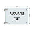 Fahnenschild Ausgang nur Text 7