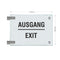 Fahnenschild Ausgang nur Text 7