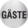 Piktogramm Gäste Edelstahl