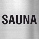 Piktogramm Sauna aus Edelstahl Piktogramme Sauna online-tuerschilder.com 70x70mm 