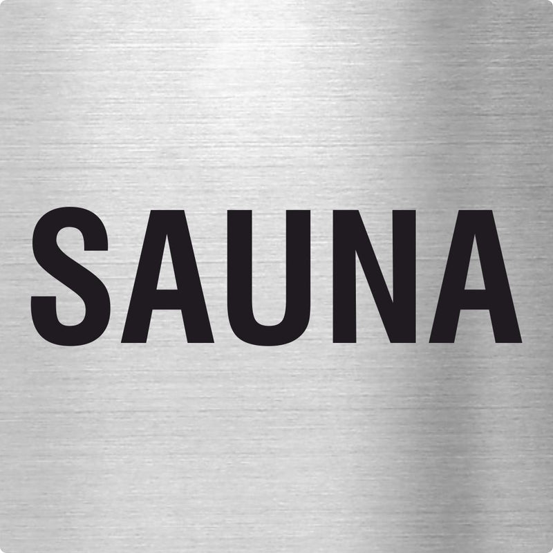 Piktogramm Sauna aus Edelstahl Piktogramme Sauna online-tuerschilder.com 70x70mm 