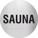 Piktogramme Sauna aus Edelstahl 1 