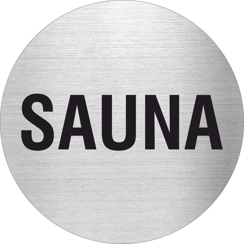 Piktogramme Sauna aus Edelstahl 1 