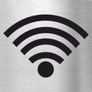 Piktogramme WLAN Edelstahl Piktogramme WLAN online-tuerschilder.com 70x70mm 