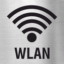 Piktogramme WLAN mit Text Edelstahl Piktogramme WLAN mit Text online-tuerschilder.com 70x70mm 
