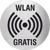 Pikto WLAN Gratis Edelstahl