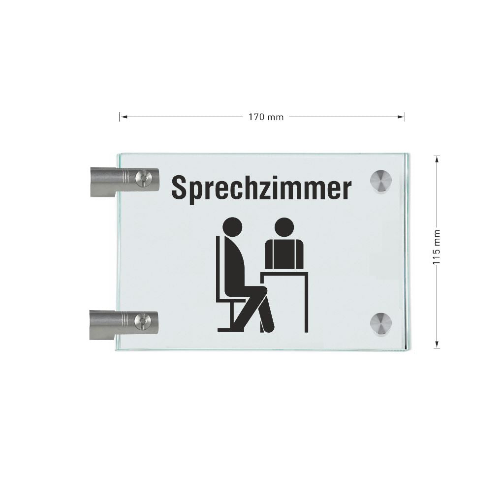 Fahnenschilder Sprechzimmer 7