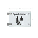 Fahnenschilder Sprechzimmer 7