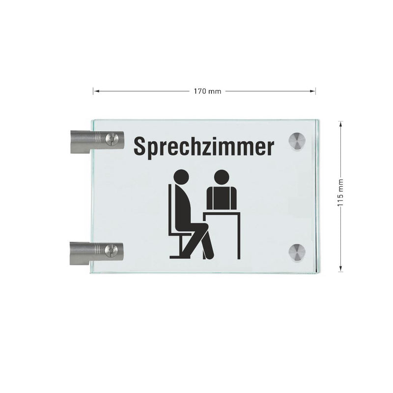 Fahnenschilder Sprechzimmer 7