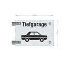 Fahnenschilder Tiefgarage 17