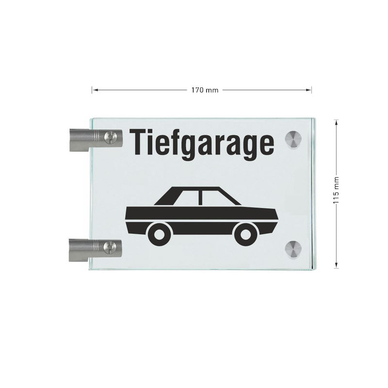 Fahnenschilder Tiefgarage 17