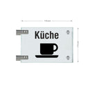 Fahnenschilder Piktogramm Küche und Text,  6