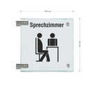 Fahnenschilder Sprechzimmer 8