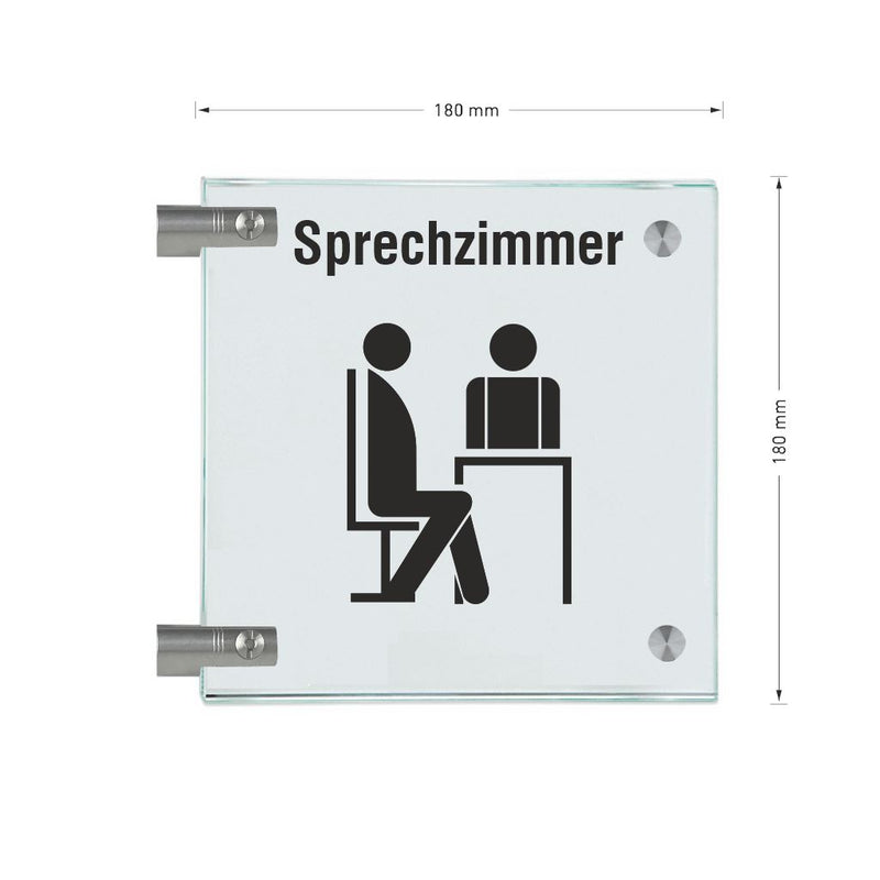 Fahnenschilder Sprechzimmer 8